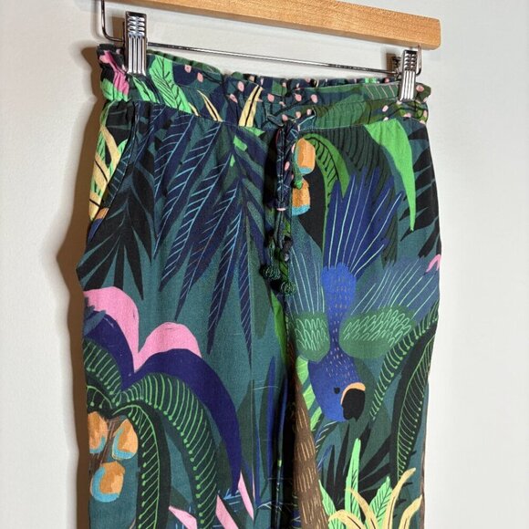 Anthropologie Farm Rio Tropique Embroidered Pants - Picture 3 of 6